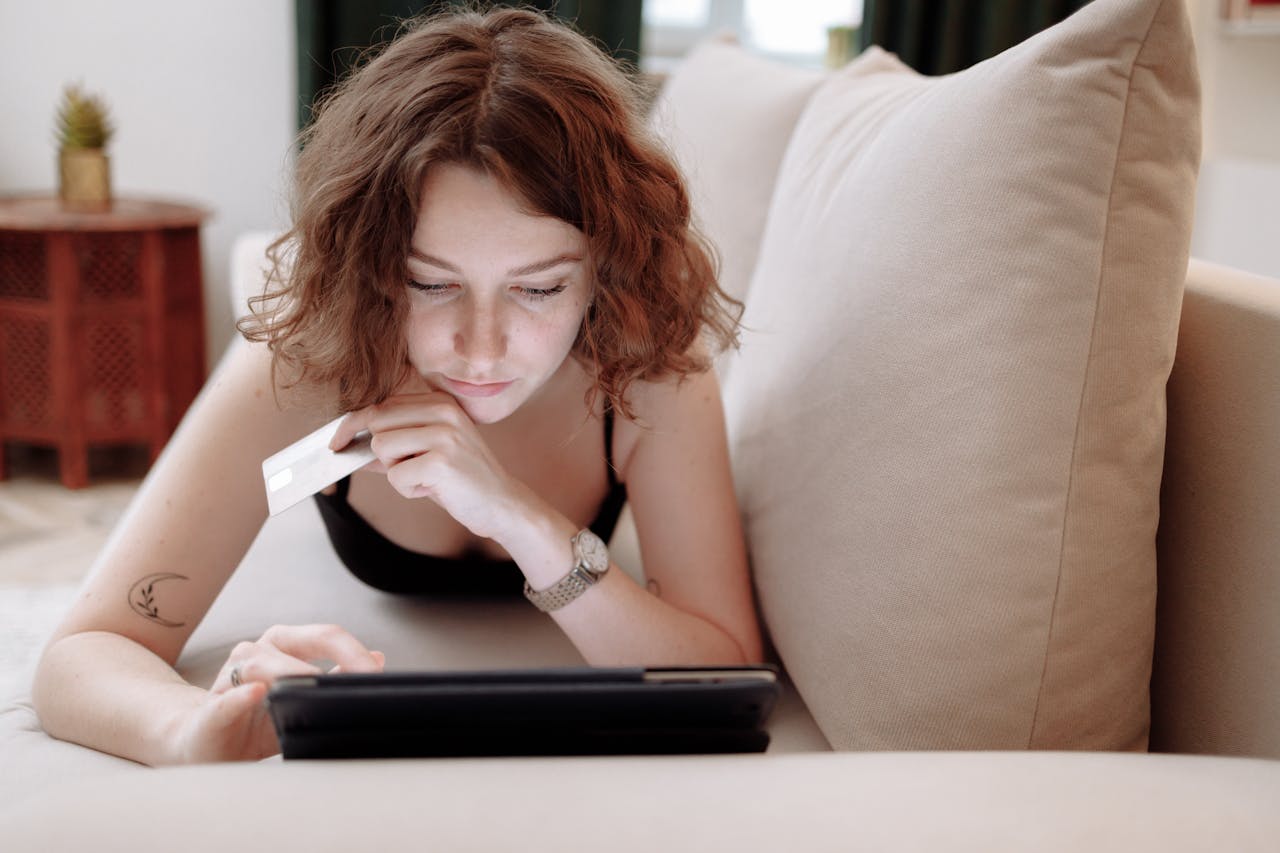 Woman Shopping Online