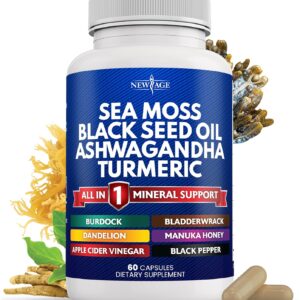 NEW AGE Sea Moss Black Seed Oil Ashwagandha